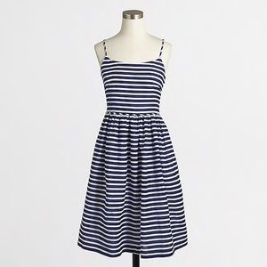 J. Crew Stripe Linen Cotton Sundress